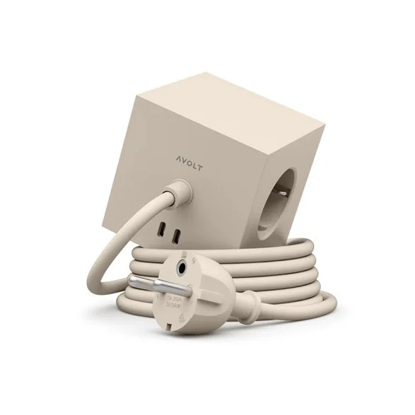 AvoltSquare 1 USB-C/magnet grenuttag, Nomad Sand 3m Beställ idag