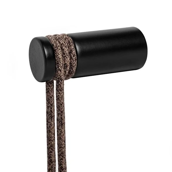Begränsad tid Creative cablesRolé, kabelkrok i trä, väggmontering för pendellampa Black