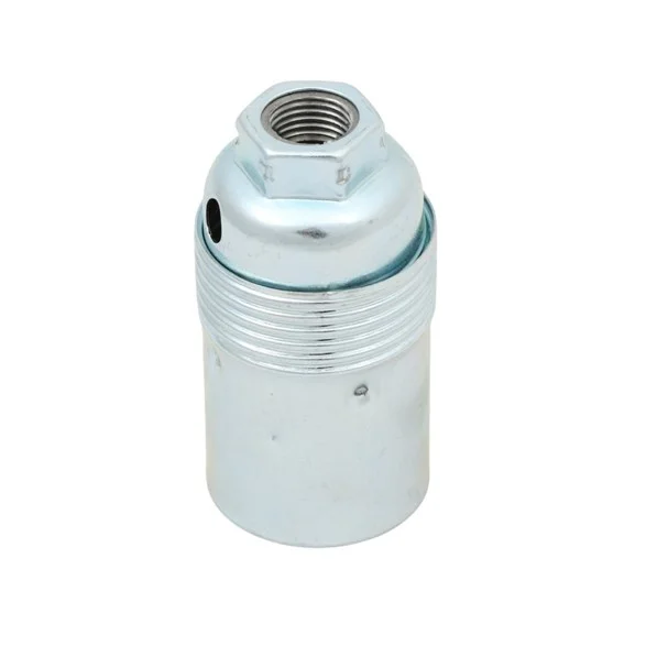 lampsladdar.seLamphållare E14 slät zinc, jordad Lågt pris