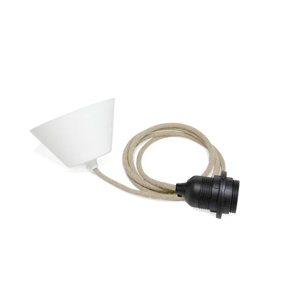 lampsladdar.seLampupphäng textil naturlinne TT-00, 2m Rabatt