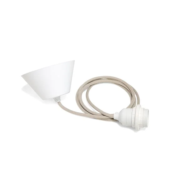lampsladdar.seLampupphäng textil, ljusbeige TT-2110 2m Begränsad tid