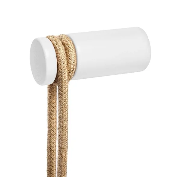 Fynd Creative cablesRolé, kabelkrok i trä, väggmontering för pendellampa White