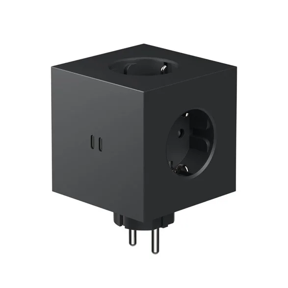 AvoltSquare 2 USB/grenuttag, Stockholm Black Rabatt
